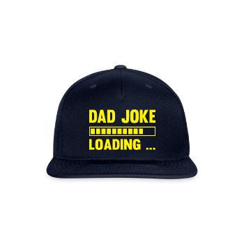 The DAD Joke is loading - Snapback Baseball Cap - navy - Front