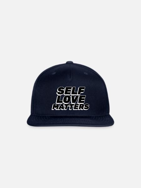 Self Love Matters - Snapback Baseball Cap - navy