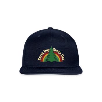 Earth Day Everyday Nature Conservation Awareness - Snapback Baseball Cap - navy - Front