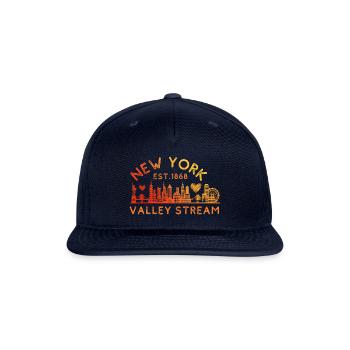 Valley Stream New York Established 1868 Home Town - Snapback Baseball Cap - navy - Front
