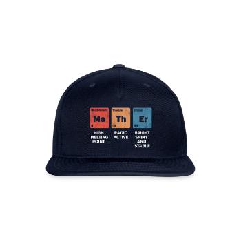 Mothers day mother science - Snapback Baseball Cap - navy - Front
