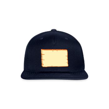 Wooden sign design - Snapback Baseball Cap - navy - Front
