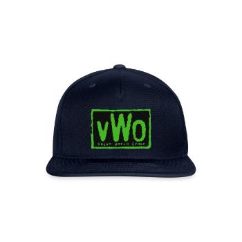 Vegan World Order - Snapback Baseball Cap - navy - Front