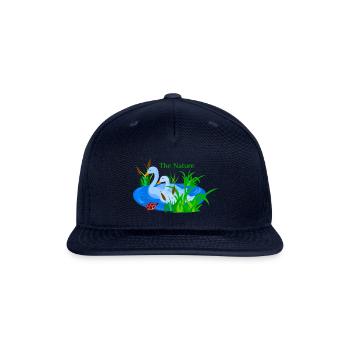nature - Snapback Baseball Cap - navy - Front