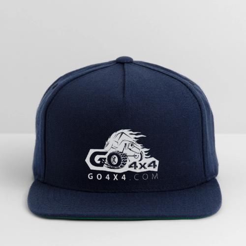 go bw white text - Snapback Baseball Cap