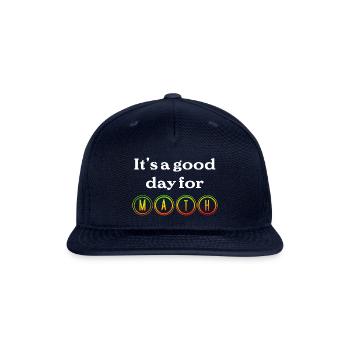 Good Day for Math - Snapback Baseball Cap - navy - Front