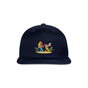 travelling - Snapback Baseball Cap - navy - Front