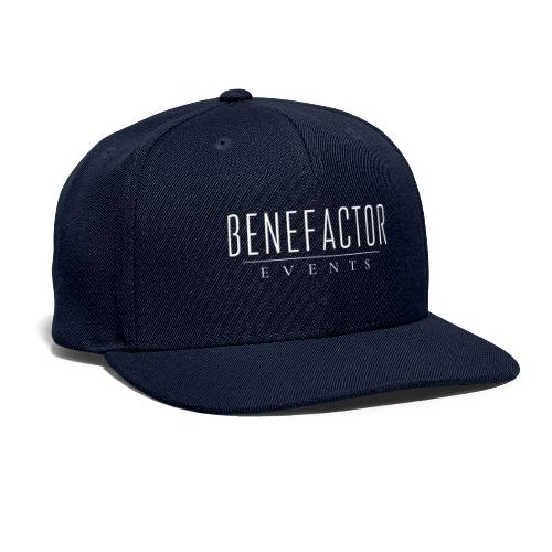 Benefactor White Logo - Snapback Baseball Cap