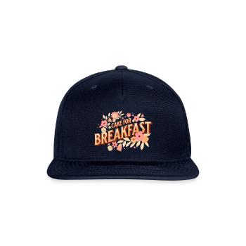 Cake for breakfast - Snapback Baseball Cap - navy - Front