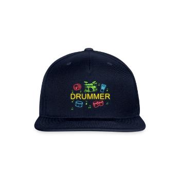 Drummer Drummer Musician Drumsticks - Snapback Baseball Cap - navy - Front