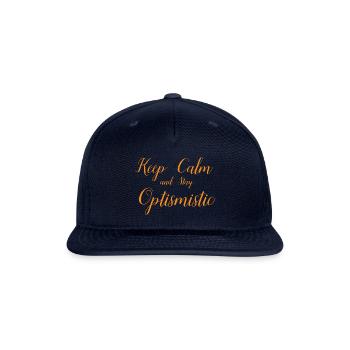 Keep Clam Optimistic - Snapback Baseball Cap - navy - Front