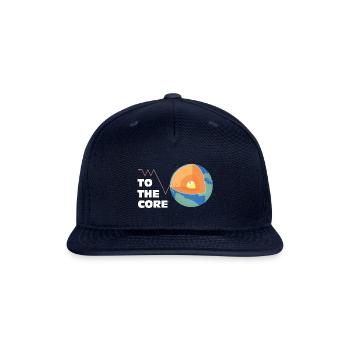 Earth Core An Open Earth Illustration With The - Snapback Baseball Cap - navy - Front