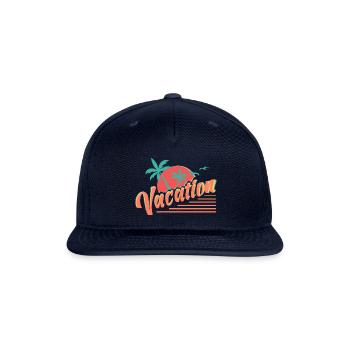 Vacation trending - Snapback Baseball Cap - navy - Front