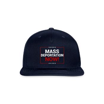 Mass Deportation Now 2024 Trump - Snapback Baseball Cap - navy - Front
