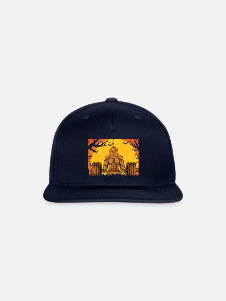 Funny Gym Halloween Bodybuilding Fitness - Snapback Baseball Cap - navy
