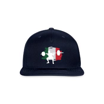 Italian Squats Powerlifting - Snapback Baseball Cap - navy - Front