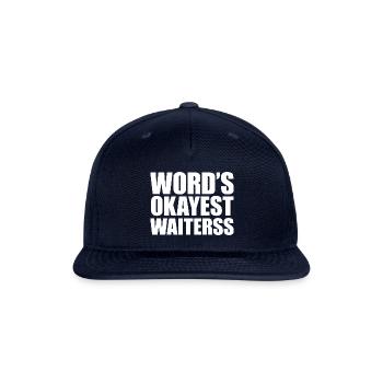 Waiters 01 - Snapback Baseball Cap - navy - Front