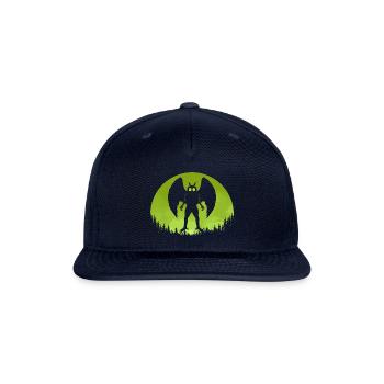 Mothman Moon - Snapback Baseball Cap - navy - Front
