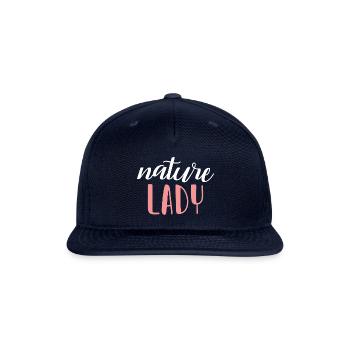Nature Lady Nature Girl - Snapback Baseball Cap - navy - Front