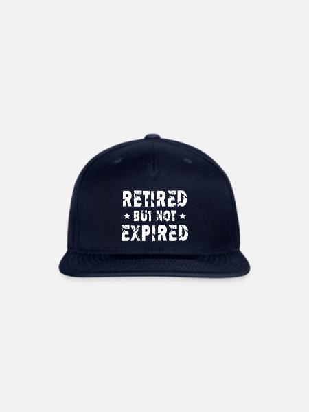 Retired but not Expired - Snapback Baseball Cap - navy