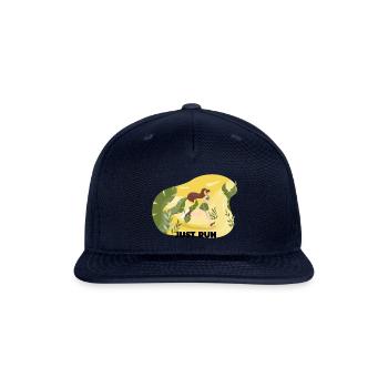 Just Run - Snapback Baseball Cap - navy - Front