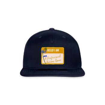 Hello I Am A Professional Anxious Queer - Snapback Baseball Cap - navy - Front