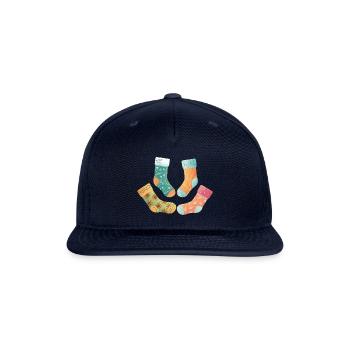 Cute Socks - Snapback Baseball Cap - navy - Front