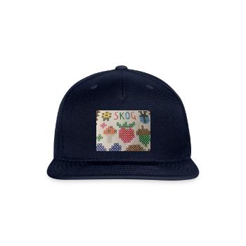Beading berries, mushrooms. - Snapback Baseball Cap - navy - Front