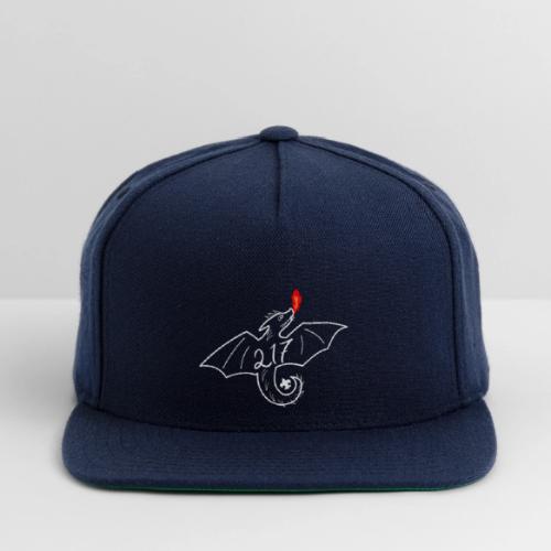 White Dragon Logo Merch - Snapback Baseball Cap