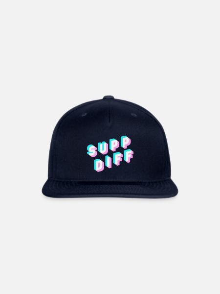 Support Diff - Snapback Baseball Cap - navy