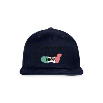 Introverted But Willing To Speak Maya - Snapback Baseball Cap - navy - Front