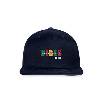 Juneteenth Vibes 1865 - Black Power Black History - Snapback Baseball Cap - navy - Front
