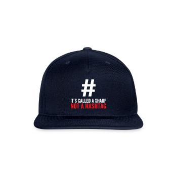 It's Called a Sharp Not a Hashtag - Snapback Baseball Cap - navy - Front