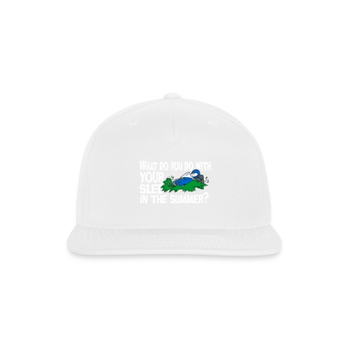 Grass Drag Snowmobile - Snapback Baseball Cap