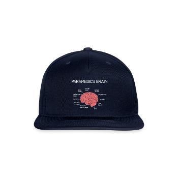 Paramedics Brain - Snapback Baseball Cap - navy - Front