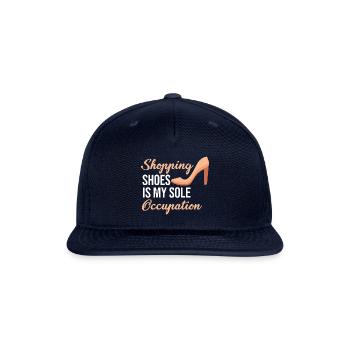 Shopping Shoes Is My Sole Occupation Shoes - Snapback Baseball Cap - navy - Front