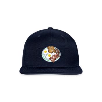 Breakfast Plate - Snapback Baseball Cap - navy - Front