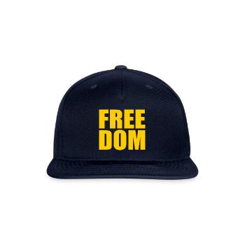 FREEDOM - Snapback Baseball Cap - navy - Front