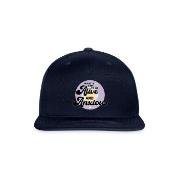 Alive Anxious cool - Snapback Baseball Cap - navy - Front