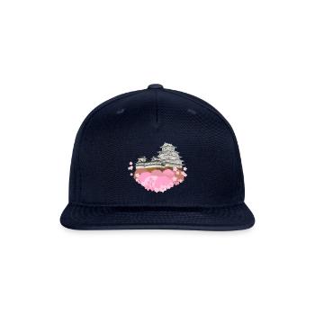 Cherry Blossom - Snapback Baseball Cap - navy - Front