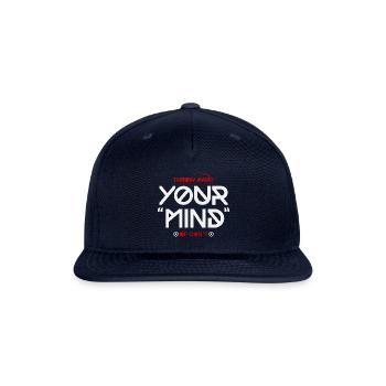 Throw Away Your Mind Of Cant - Snapback Baseball Cap - navy - Front