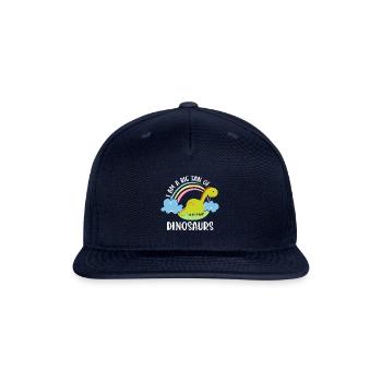 Prehistoric Times Dinosaurs Raptor - Snapback Baseball Cap - navy - Front