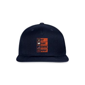 Nerd Pc Master Race Graphics Streamer - Snapback Baseball Cap - navy - Front