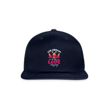 Ice Cream Summer Ice Cream Cone - Snapback Baseball Cap - navy - Front