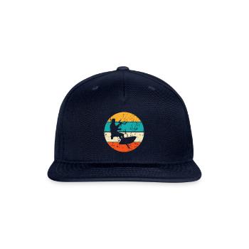 Kitesurfing Kiteboarding Kiteboard Kitesurf Kite - Snapback Baseball Cap - navy - Front