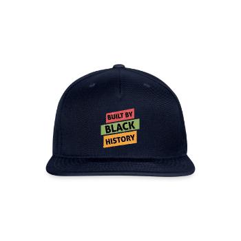 Build By Black History Black Pride Juneteenth - Snapback Baseball Cap - navy - Front