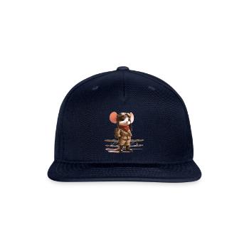Cute Mouse Pilot - Snapback Baseball Cap - navy - Front
