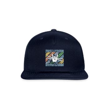 Drummer Drumsticks Drumming Design - Snapback Baseball Cap - navy - Front