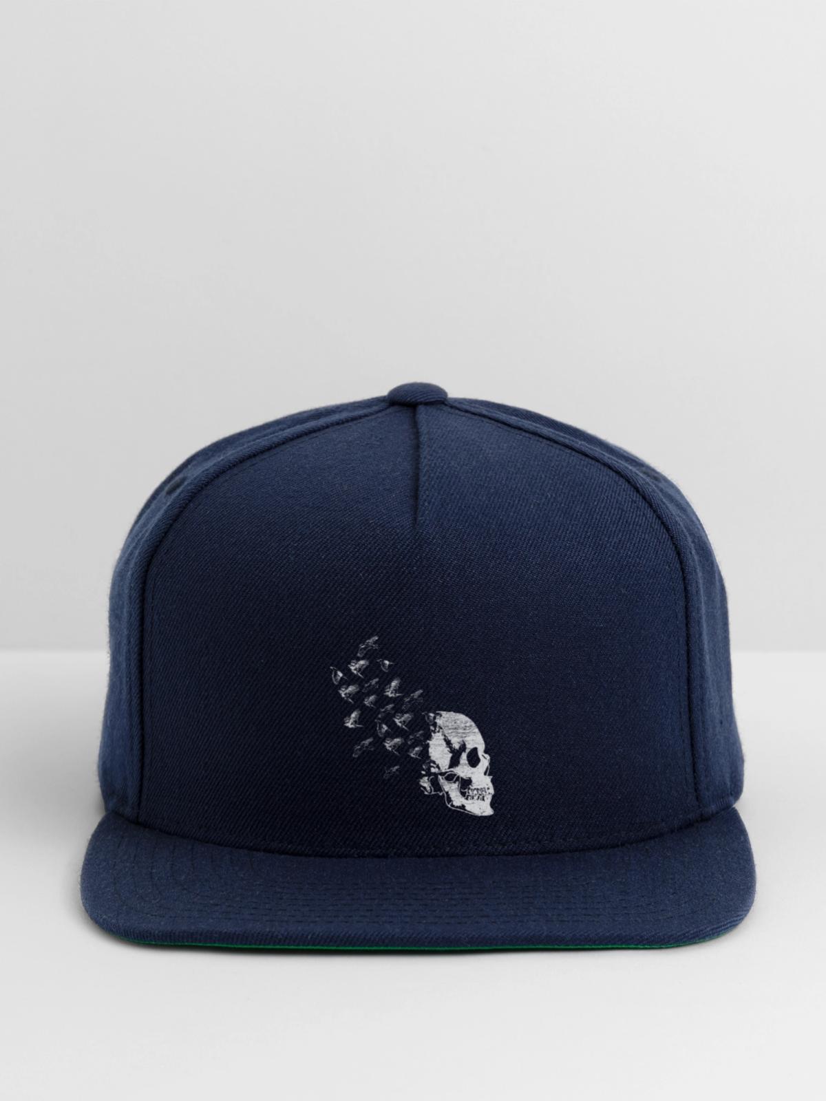 Raven odin birds - Snapback Baseball Cap - navy - Front