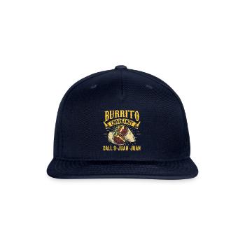 Burrito Emergency Cinco De Mayo Festival Mexican - Snapback Baseball Cap - navy - Front